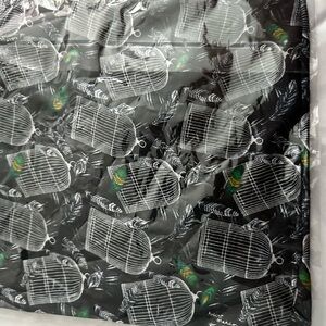 Robert Graham  Black and White Birdcage Print Scarf